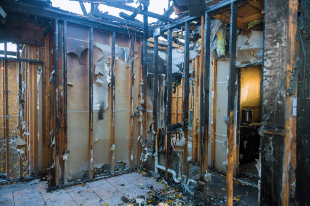 Professional Fire Damage Removal technician working in Carrollton, TX